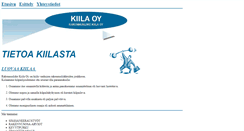 Desktop Screenshot of kiila.fi